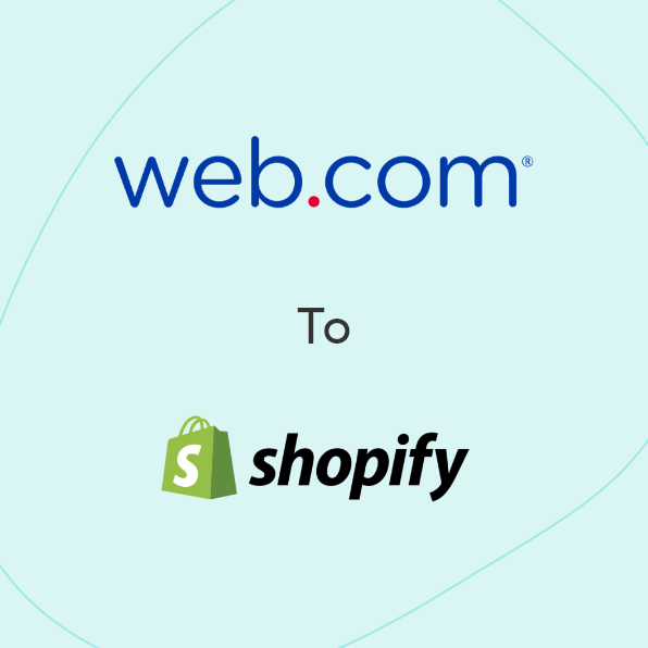 Web.com에서 Shopify으로 마이그레이션 - 완전한 가이드